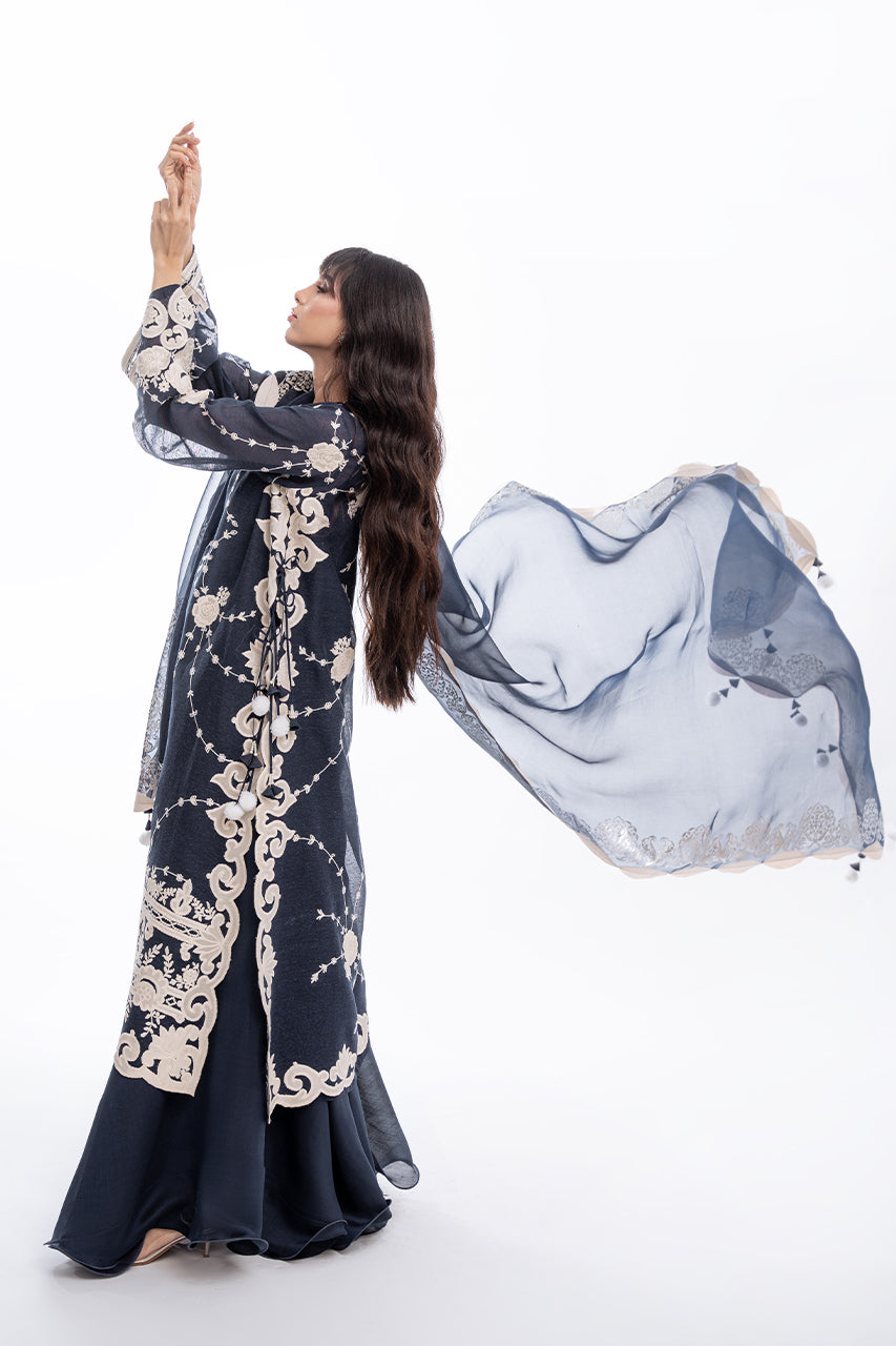 Sania Maskatiya | Eid Collection | Bahar (B) - by - Libasekhas UK - Registered Vendor of : Sania Maskatiya - 100% Original Designer Dresss