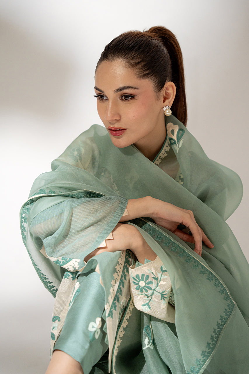 Sania Maskatiya | Eid Collection | Lulu (B) - by - Libasekhas UK - Registered Vendor of : Sania Maskatiya - 100% Original Designer Dresss