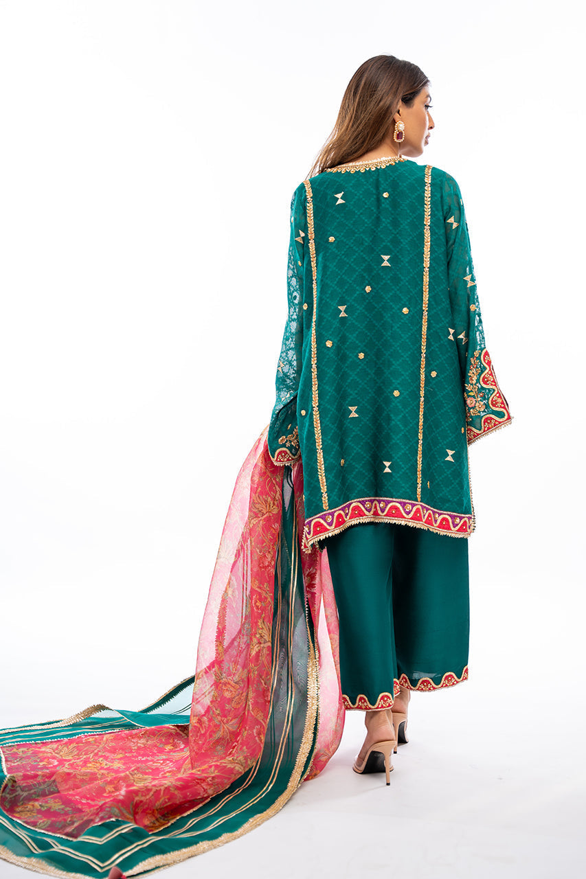 Sania Maskatiya | Eid Collection | Kinza - by - Libasekhas UK - Registered Vendor of : Sania Maskatiya - 100% Original Designer Dresss