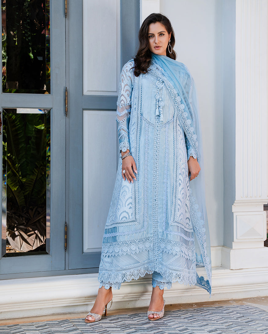 Mushq | Euphoria Pret | Sapphire Gleam - by Libasekhas UK - Registered Vendor of : Mushq - 100% Original Designer Dress
