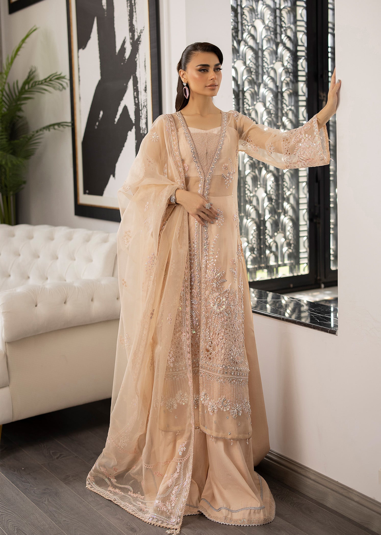 Sardinia | La More 24 | Peach Blossom - by - Libasekhas UK - Registered Vendor of : Sardinia - 100% Original Designer Dresss