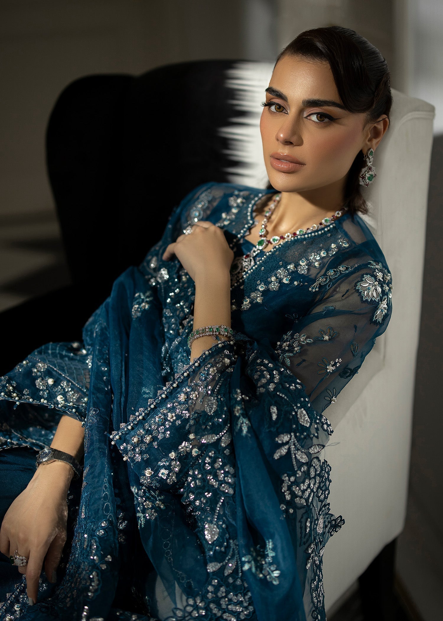Sardinia | La More 24 | Blue Mirage - by - Libasekhas UK - Registered Vendor of : Sardinia - 100% Original Designer Dresss