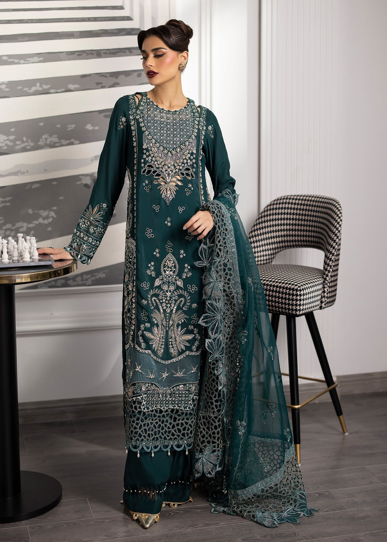 Sardinia | La More 24 | Emerald Night - by - Libasekhas UK - Registered Vendor of : Sardinia - 100% Original Designer Dresss