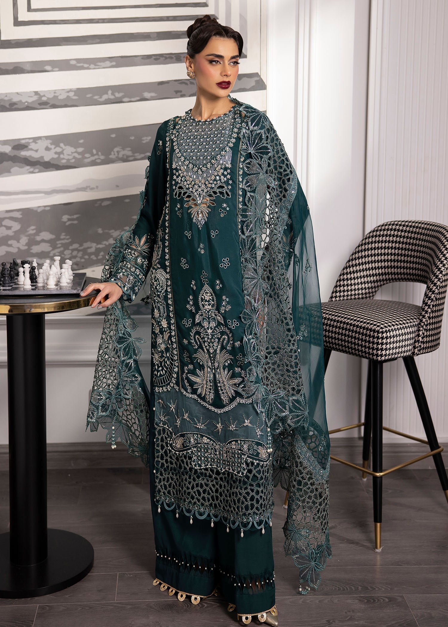 Sardinia | La More 24 | Emerald Night - by - Libasekhas UK - Registered Vendor of : Sardinia - 100% Original Designer Dresss
