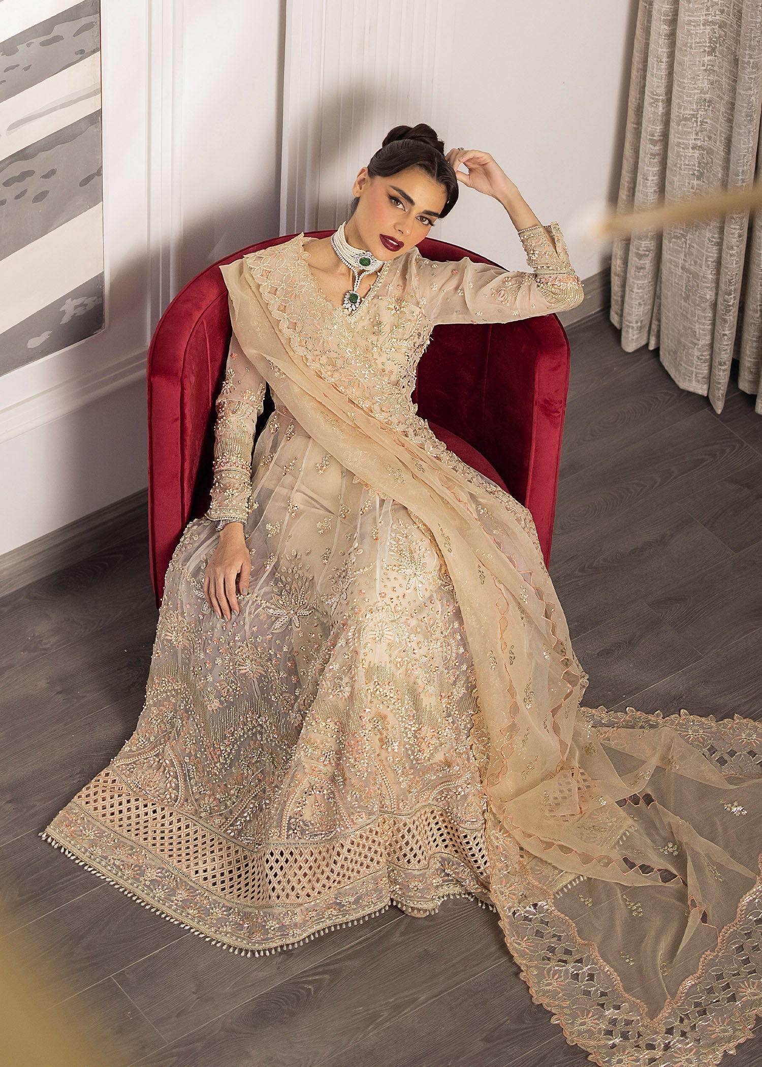 Sardinia | La More 24 | Golden Whisper - by - Libasekhas UK - Registered Vendor of : Sardinia - 100% Original Designer Dresss