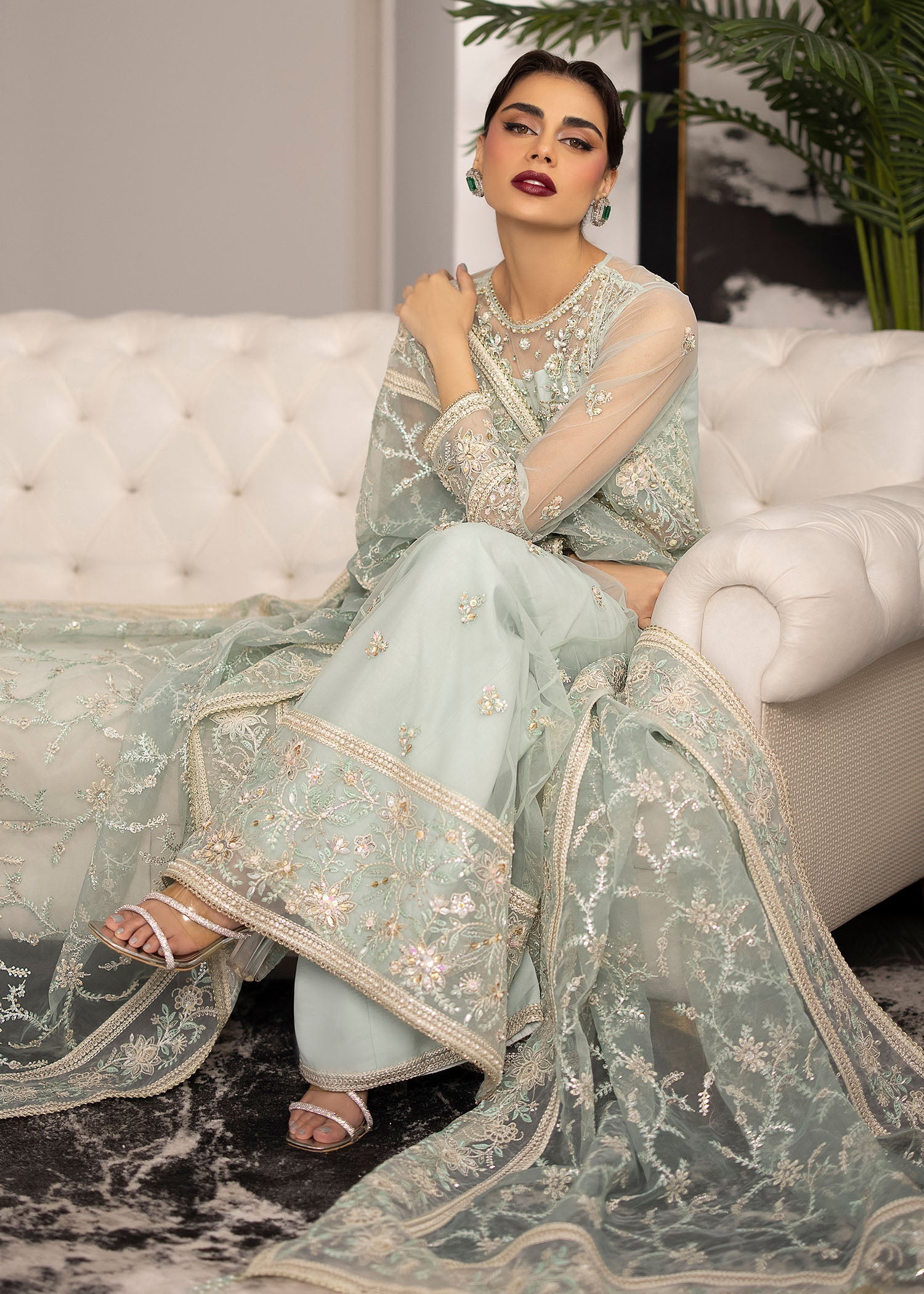 Sardinia | La More 24 | Ocean Mist - by - Libasekhas UK - Registered Vendor of : Sardinia - 100% Original Designer Dresss