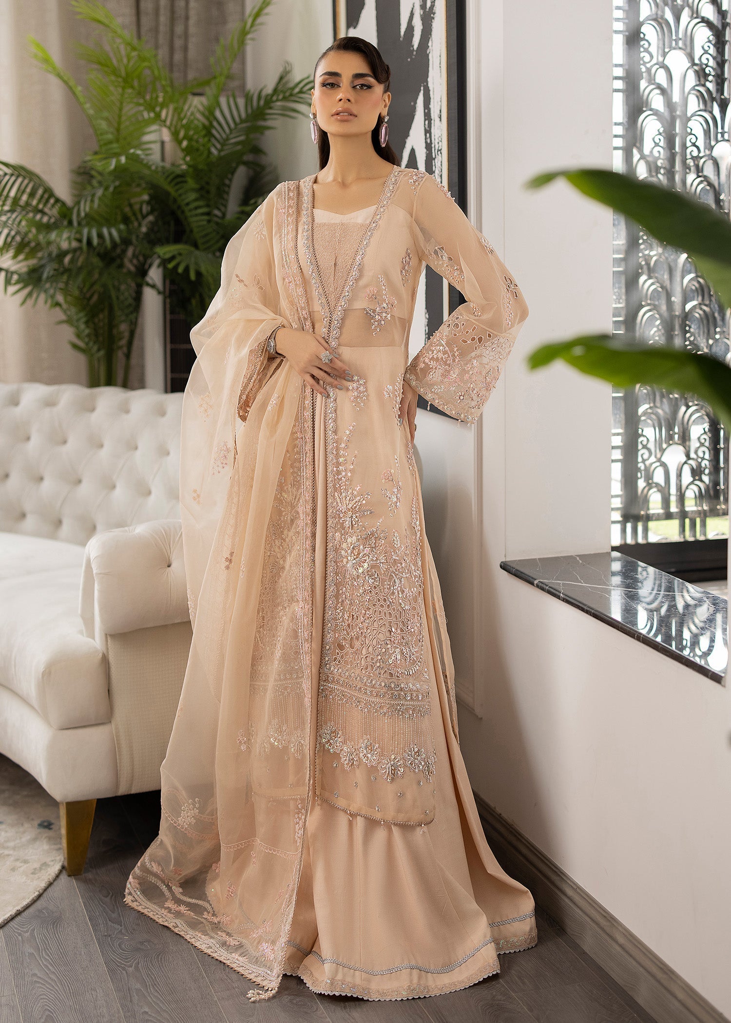 Sardinia | La More 24 | Peach Blossom - by - Libasekhas UK - Registered Vendor of : Sardinia - 100% Original Designer Dresss