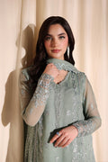 Azure | Azure Luxe | Satin Sage - by Libasekhas UK - Registered Vendor of : Azure - 100% Original Designer Dress