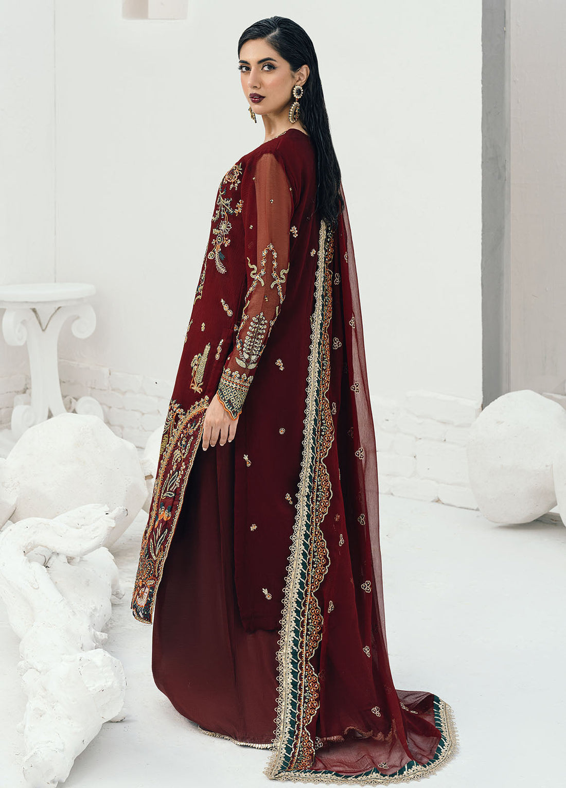 Sahane | Savoir Luxury Formals | CT-140002 Rouge - Savoir - by - Libasekhas UK - Registered Vendor of : Sahane - 100% Original Designer Dresss