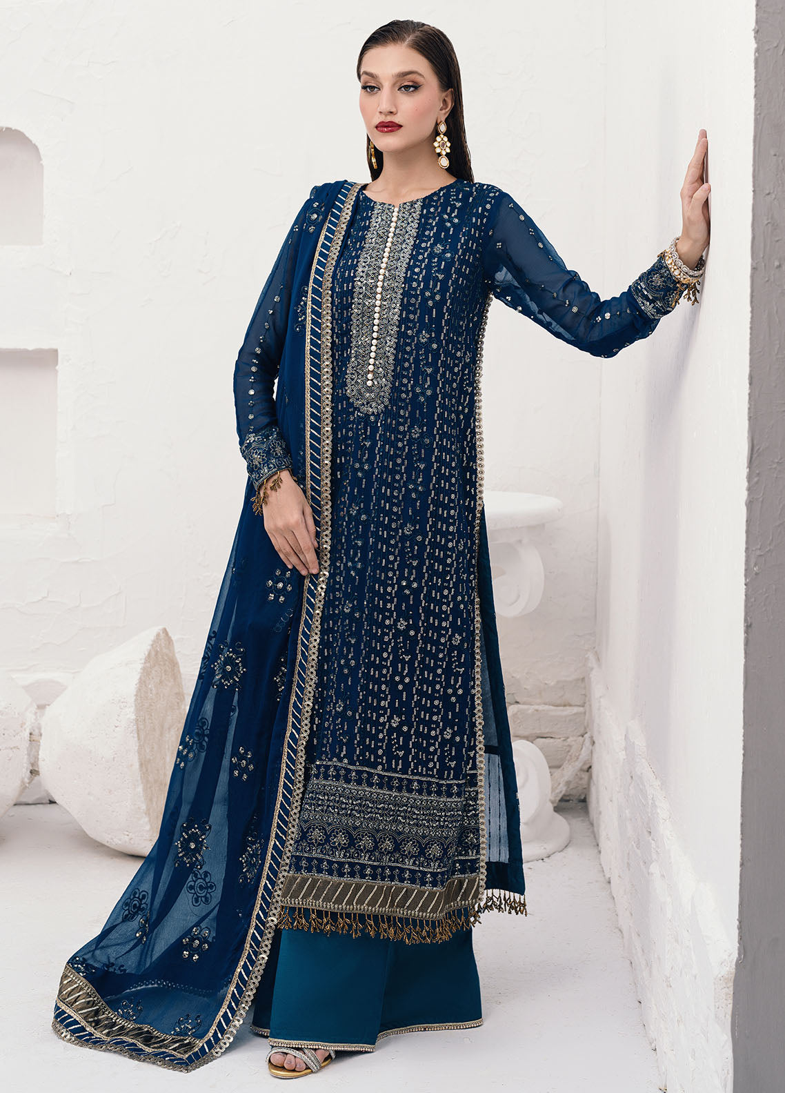 Sahane | Savoir Luxury Formals Savoir | CT-140004 Ashen - Savoir - by - Libasekhas UK - Registered Vendor of : Sahane - 100% Original Designer Dresss