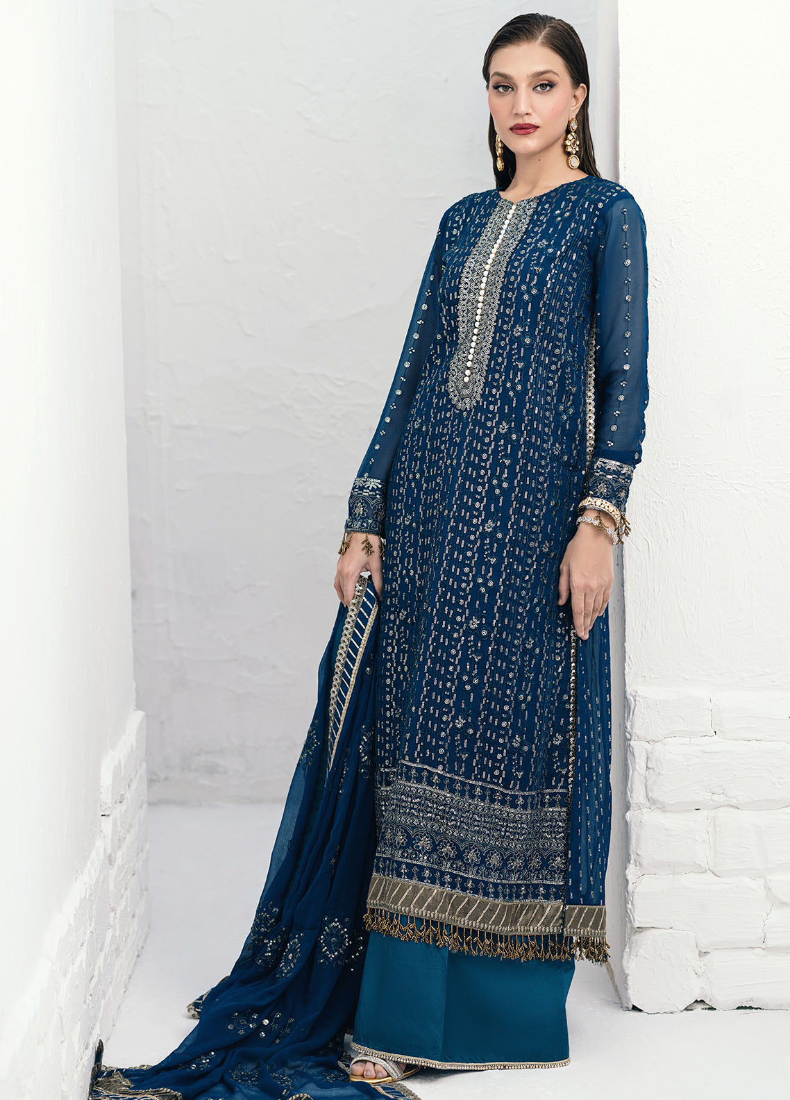 Sahane | Savoir Luxury Formals Savoir | CT-140004 Ashen - Savoir - by - Libasekhas UK - Registered Vendor of : Sahane - 100% Original Designer Dresss