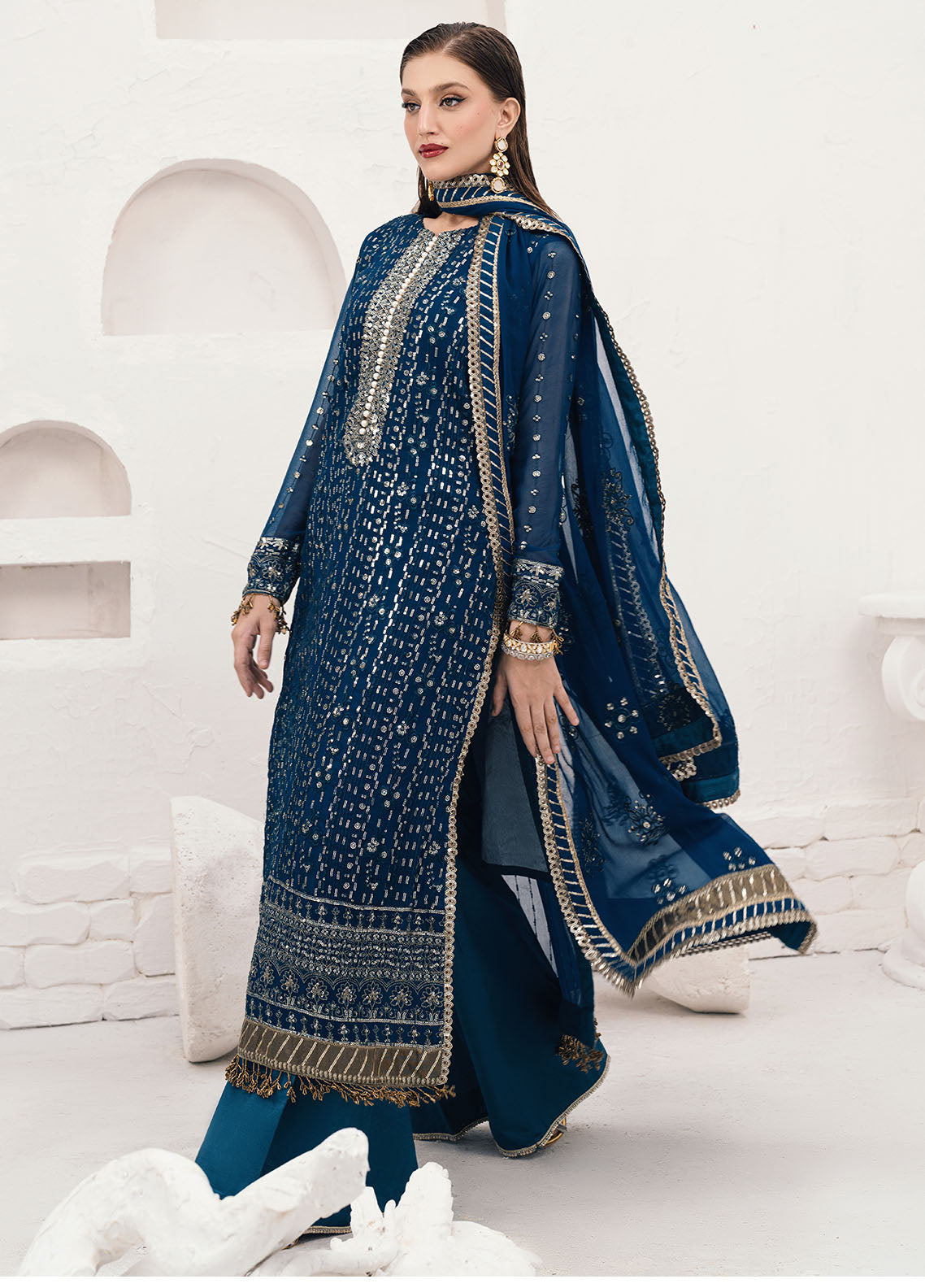 Sahane | Savoir Luxury Formals Savoir | CT-140004 Ashen - Savoir - by - Libasekhas UK - Registered Vendor of : Sahane - 100% Original Designer Dresss