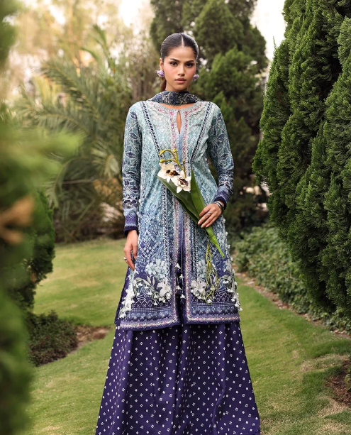Elaf Premium | Belladore Prints Chiffon 26 |EPA-5A ECLAIR - by Libasekhas UK - Registered Vendor of : Elaf Premium - 100% Original Designer Dress