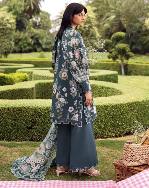 Elaf Premium | Belladore Prints Chiffon 26 |EPA-6B HEATHER - by Libasekhas UK - Registered Vendor of : Elaf Premium - 100% Original Designer Dress