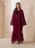 Elaf Premium | E Craft Chikankari 26 |EHC-4A GARNET - by Libasekhas UK - Registered Vendor of : Elaf Premium - 100% Original Designer Dress