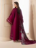 Elaf Premium | E Craft Chikankari 26 |EHC-4A GARNET - by Libasekhas UK - Registered Vendor of : Elaf Premium - 100% Original Designer Dress