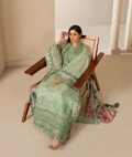 Elaf Premium | E Craft Chikankari 26 |EHC-4B ALOE - by Libasekhas UK - Registered Vendor of : Elaf Premium - 100% Original Designer Dress