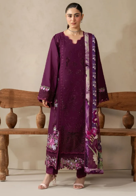 Elaf Premium | E Craft Chikankari 26 |EHC-2B CASSIS - by Libasekhas UK - Registered Vendor of : Elaf Premium - 100% Original Designer Dress