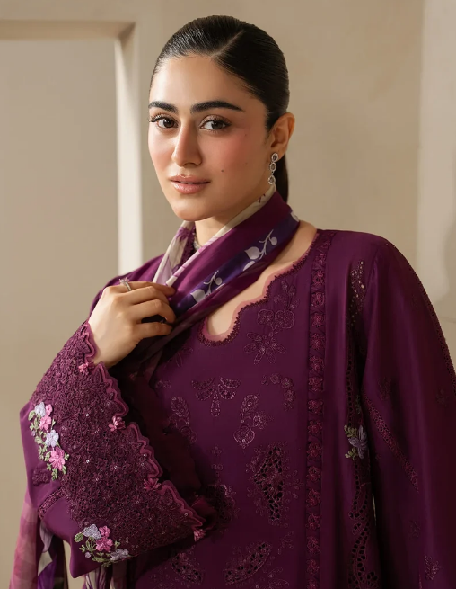 Elaf Premium | E Craft Chikankari 26 |EHC-2B CASSIS - by Libasekhas UK - Registered Vendor of : Elaf Premium - 100% Original Designer Dress