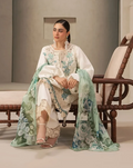 Elaf Premium | E Craft Chikankari 26 |EHC-1A VANILLA - by Libasekhas UK - Registered Vendor of : Elaf Premium - 100% Original Designer Dress