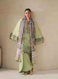 Elaf Premium | E Craft Chikankari 26 | EHC-6A BASIL - by Libasekhas UK - Registered Vendor of : Elaf Premium - 100% Original Designer Dress