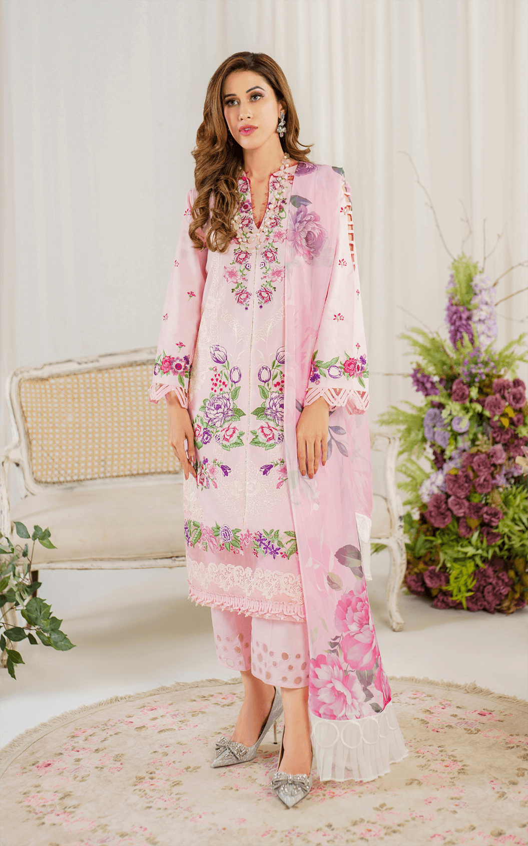 Asifa and Nabeel | Pretty in Pink Limited Edition | Sedum (PP-9) - by - Libasekhas UK - Registered Vendor of : Asifa and Nabeel - 100% Original Designer Dresss
