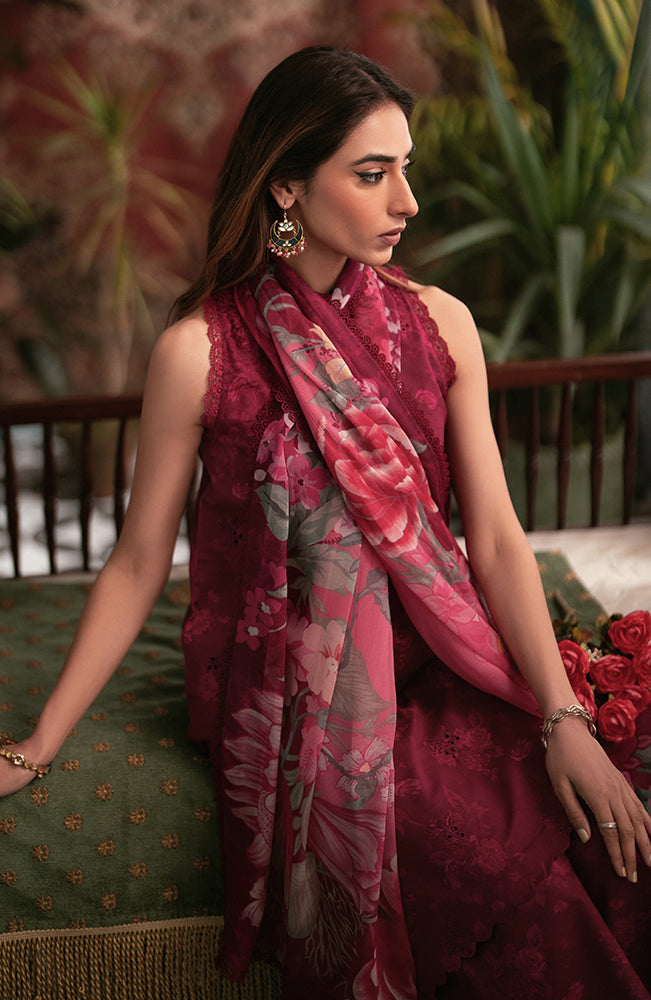 Seran | Afsanah Lawn 24 | Ruby - by - Libasekhas UK - Registered Vendor of : Seran - 100% Original Designer Dresss