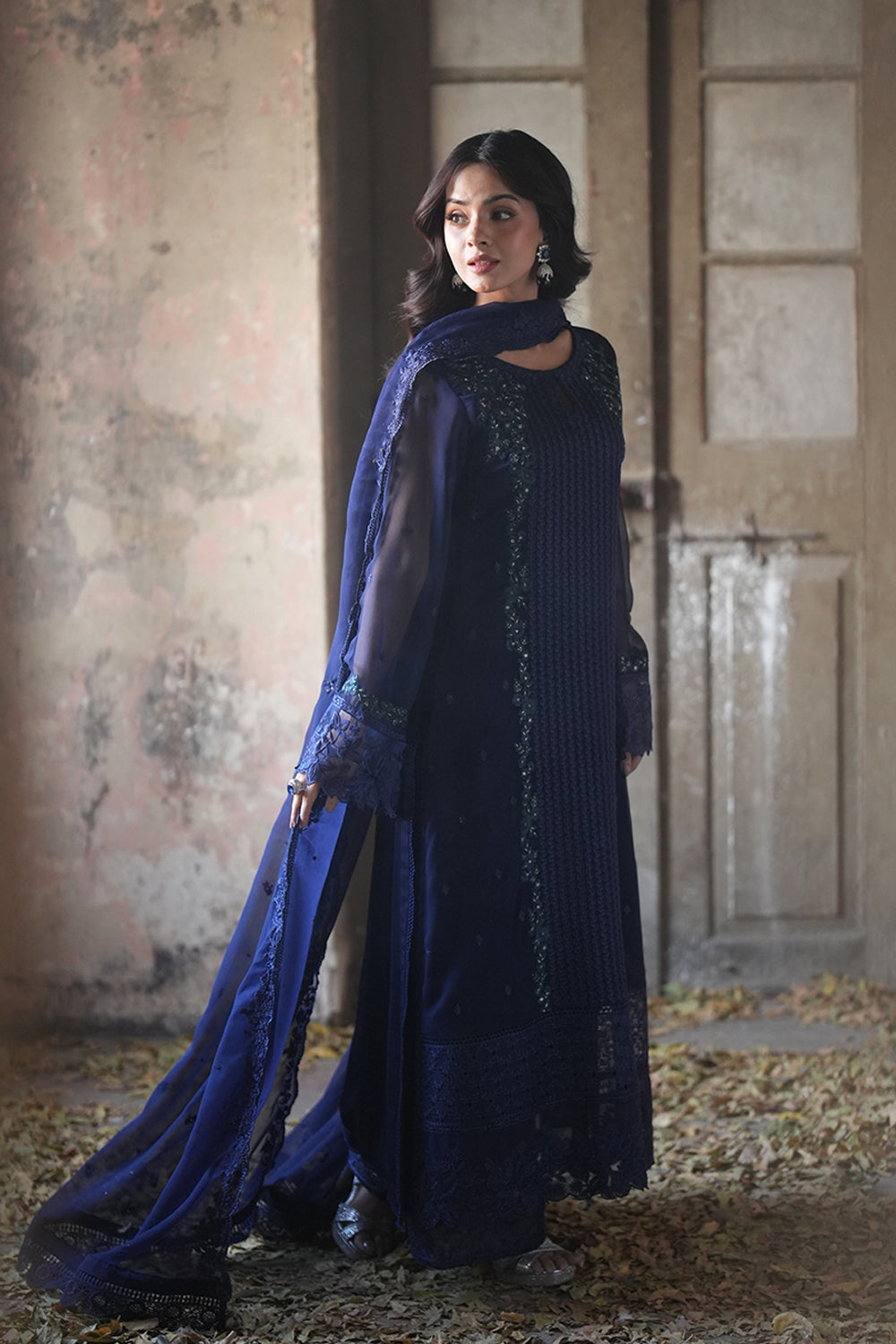 Azure | Ensembles | Serene Sapphire - by Libasekhas UK - Registered Vendor of : Azure - 100% Original Designer Dress