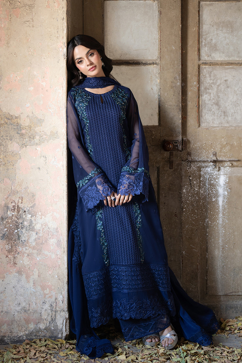 Azure | Ensembles | Serene Sapphire - by Libasekhas UK - Registered Vendor of : Azure - 100% Original Designer Dress