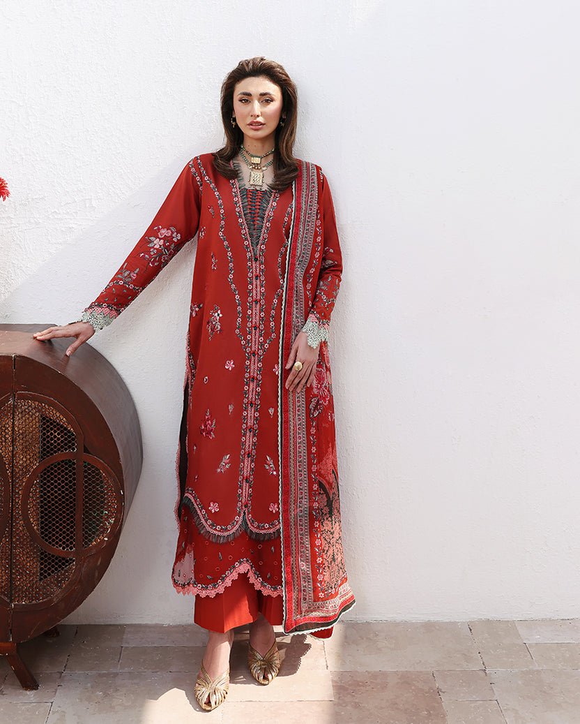 Roheenaz | Floral Reverie Luxury Lawn | Serene Bloom - by Libasekhas UK - Registered Vendor of : Roheenaz - 100% Original Designer Dress