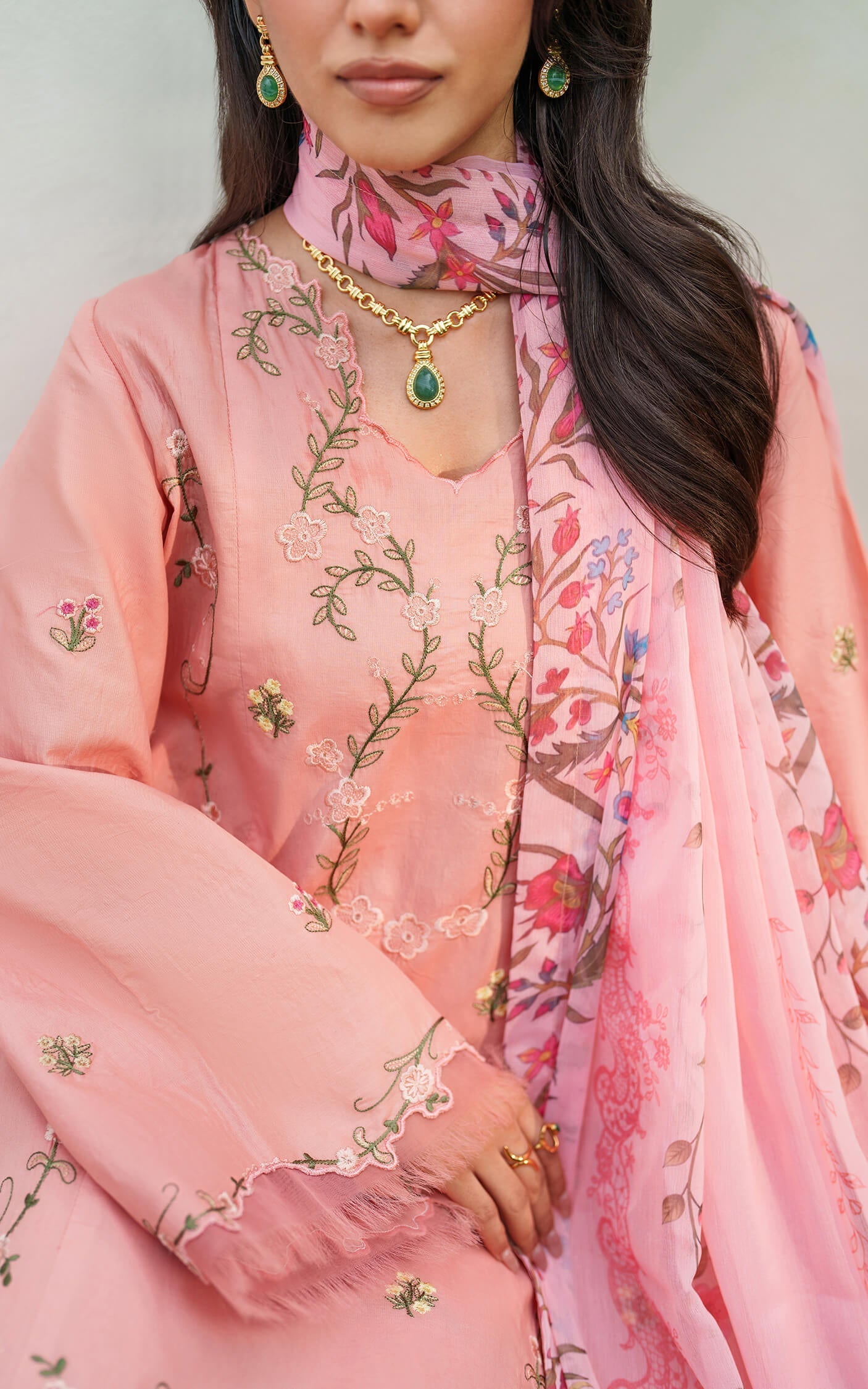 Asifa and Nabeel | Eden Cambric 25 | Serene Blush ECU25-01 - by Libasekhas UK - Registered Vendor of : Asifa and Nabeel - 100% Original Designer Dress