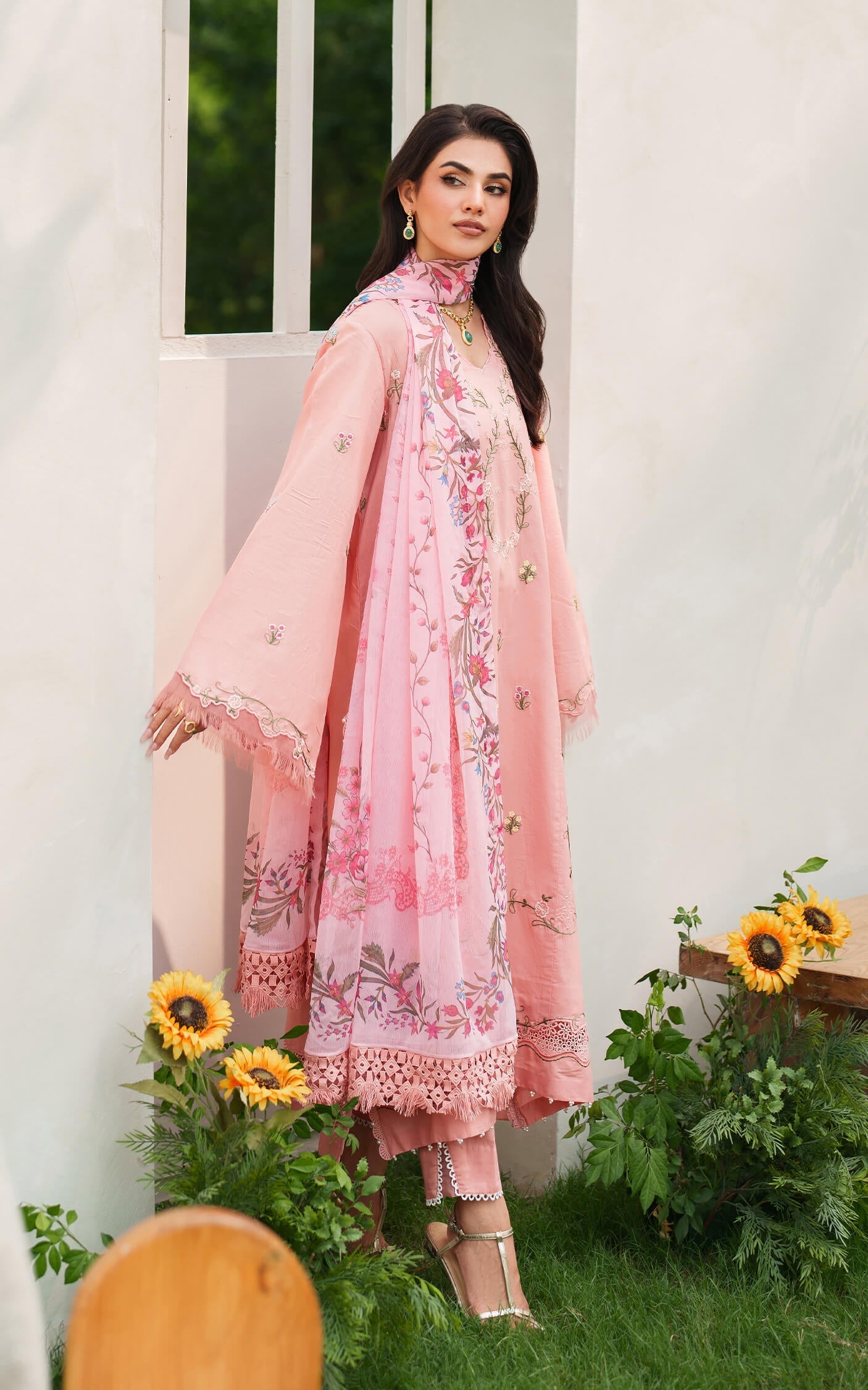 Asifa and Nabeel | Eden Cambric 25 | Serene Blush ECU25-01 - by Libasekhas UK - Registered Vendor of : Asifa and Nabeel - 100% Original Designer Dress