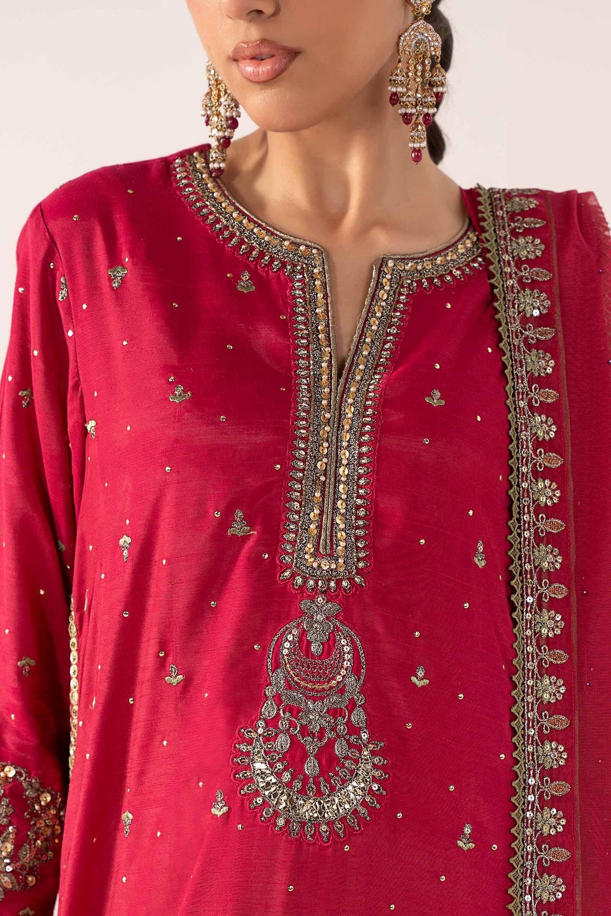 Maria B | Luxury Formals Pre Fall | SF-PF26-10-Pink - by Libasekhas UK - Registered Vendor of : Maria B - 100% Original Designer Dress