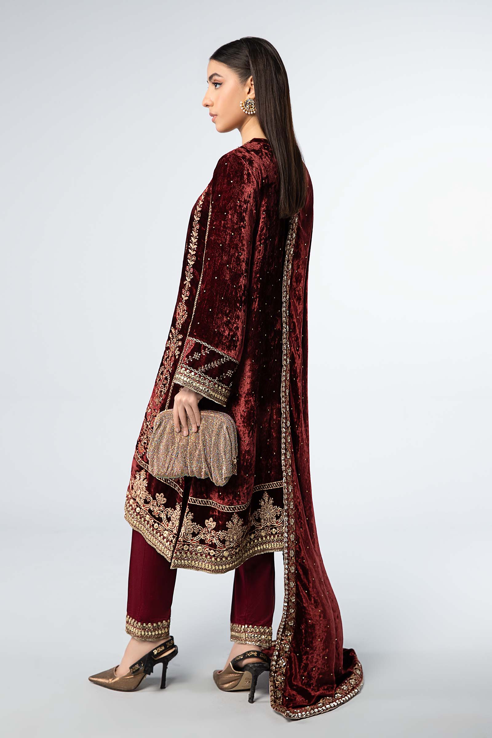Maira B | Ready to Wear | SF-W24-14 - by - Libasekhas UK - Registered Vendor of : Maria B - 100% Original Designer Dresss