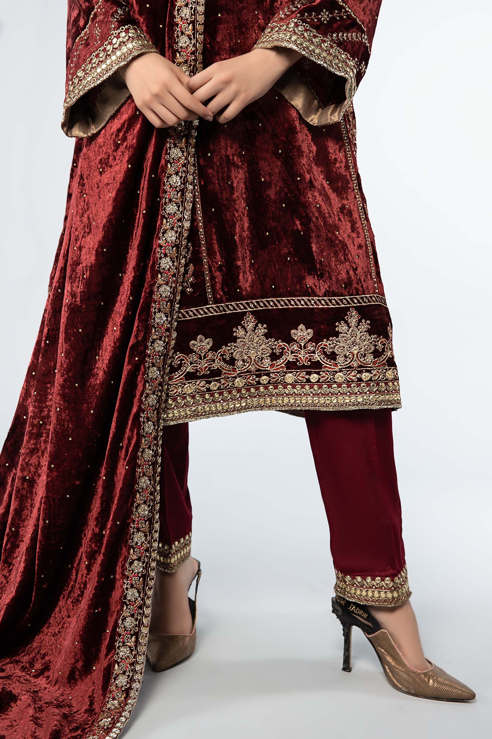 Maira B | Ready to Wear | SF-W24-14 - by - Libasekhas UK - Registered Vendor of : Maria B - 100% Original Designer Dresss