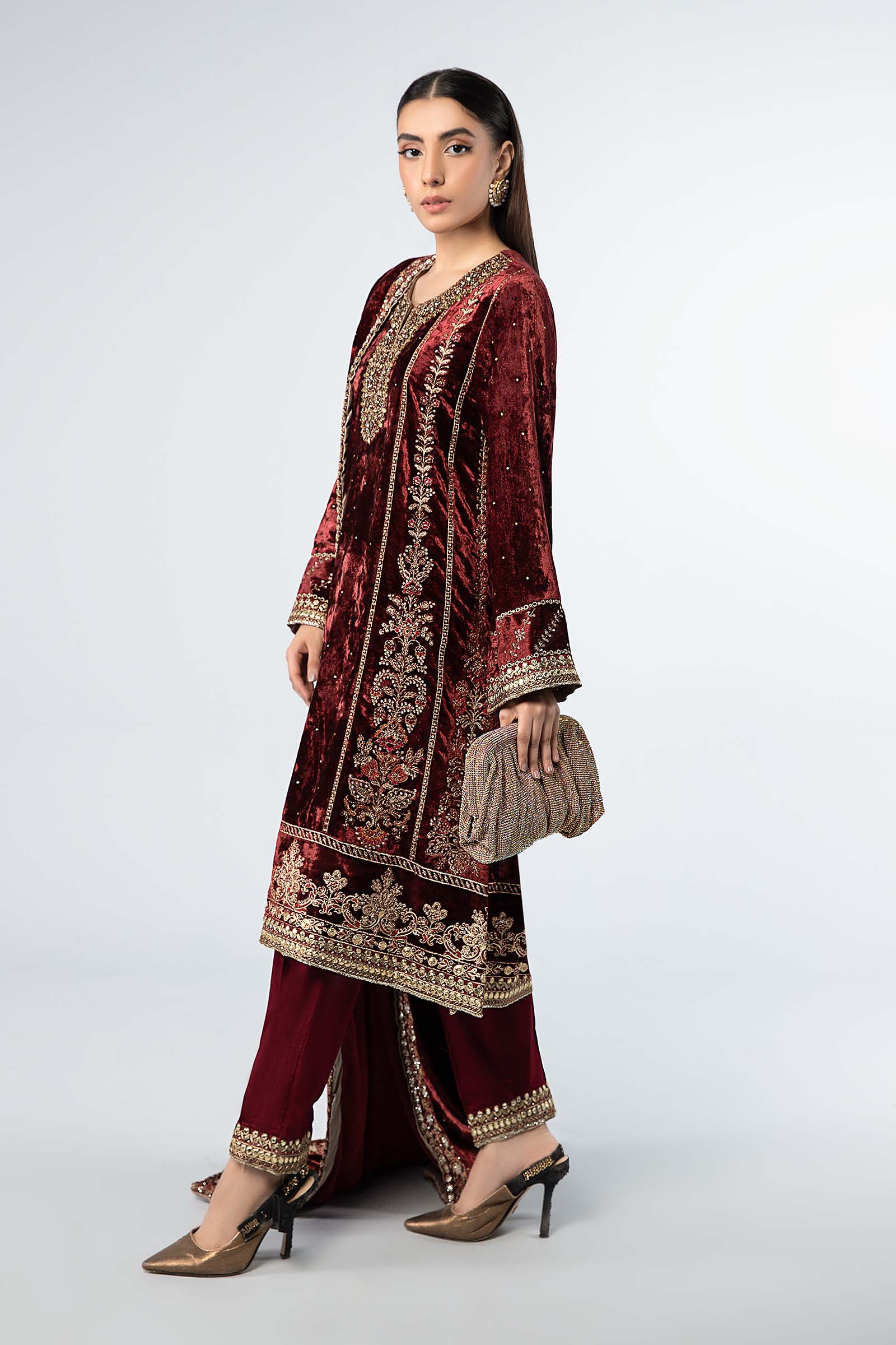 Maira B | Ready to Wear | SF-W24-14 - by - Libasekhas UK - Registered Vendor of : Maria B - 100% Original Designer Dresss