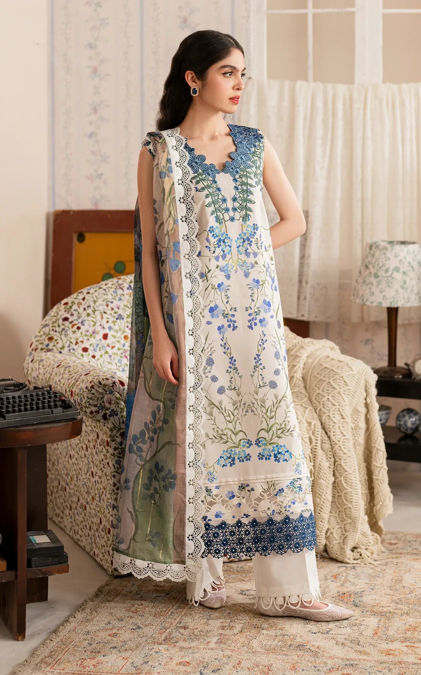 Asifa and Nabeel | Meraki Vintage 25 | Shabnam (MVL25-13) - by - Libasekhas UK - Registered Vendor of : Asifa and Nabeel - 100% Original Designer Dresss