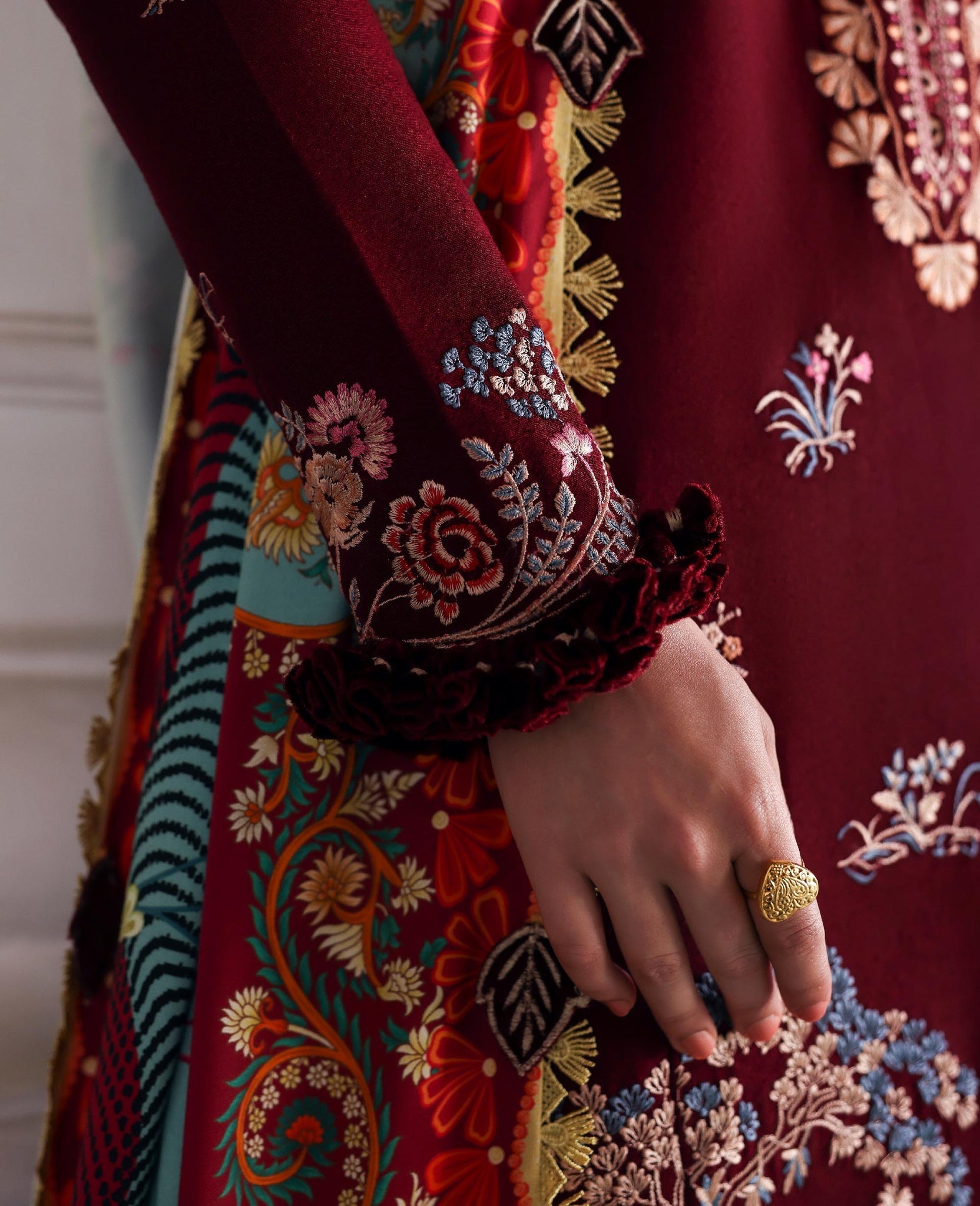 Republic Womenswear | Amaris Luxury Shawl 25 | Sienna - by Libasekhas UK - Registered Vendor of : Republic Womenswear - 100% Original Designer Dress