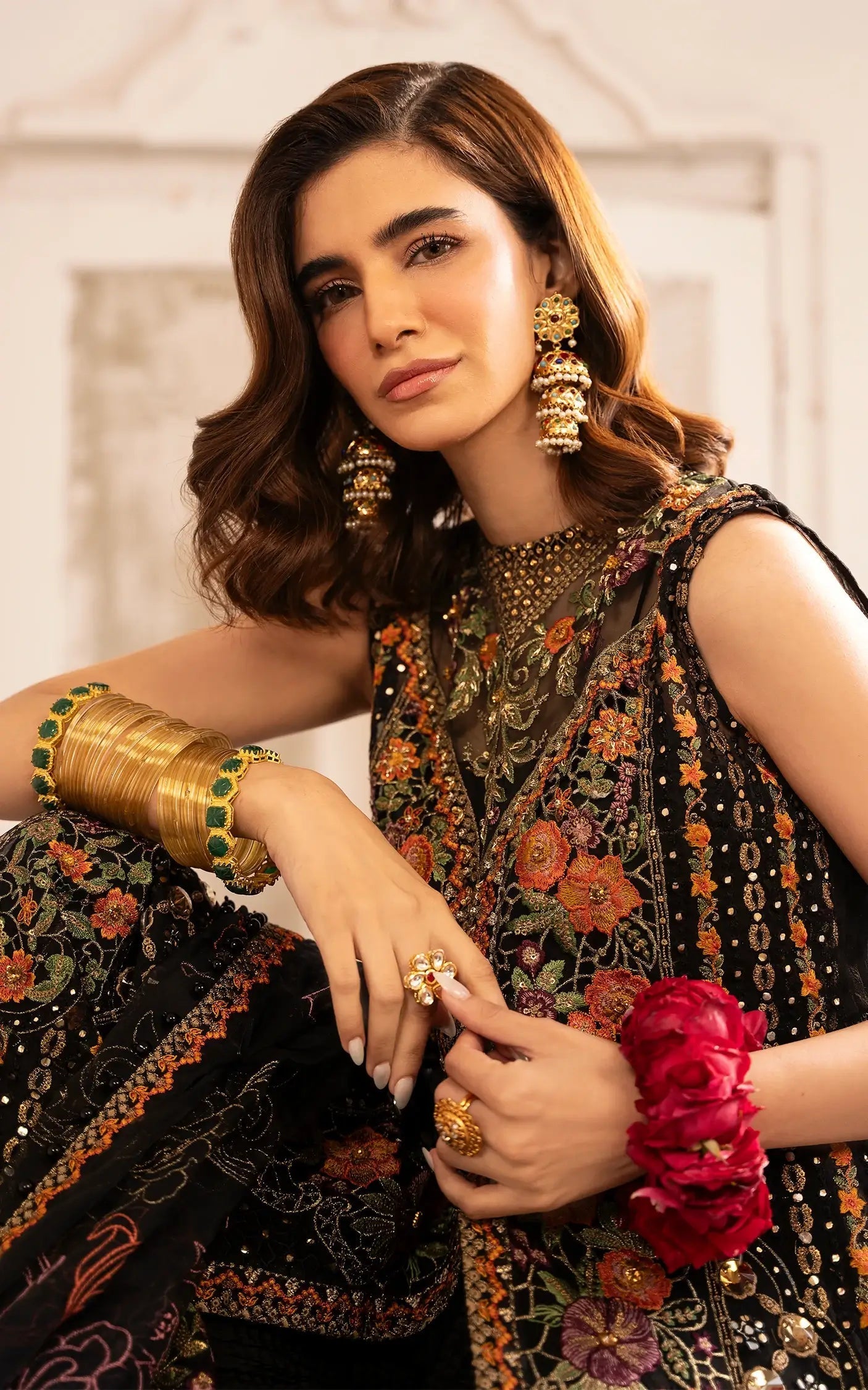 Asifa and Nabeel | Sunehri Eid 25 | Sitara-(SEF25-03) - by - Libasekhas UK - Registered Vendor of : Asifa and Nabeel - 100% Original Designer Dresss
