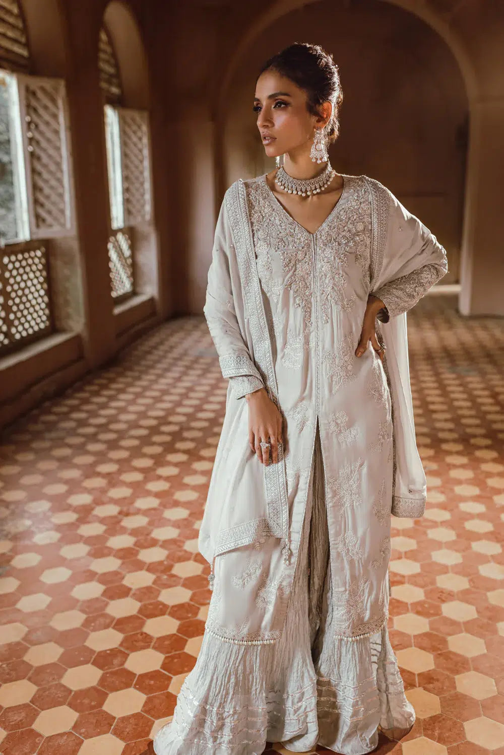 Azure | Embroidered Formals | Snowfall - by - Libasekhas UK - Registered Vendor of : Azure - 100% Original Designer Dresss
