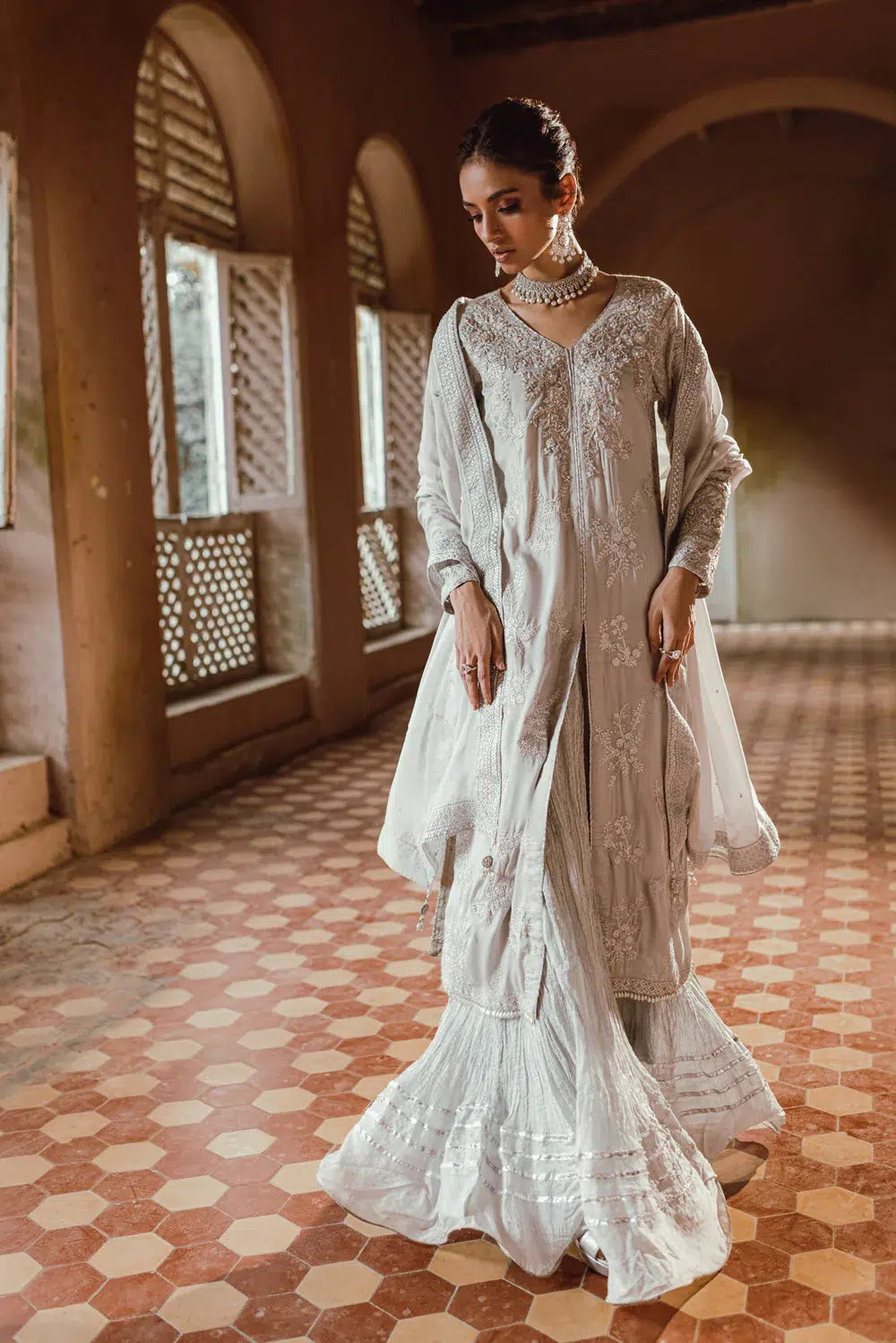 Azure | Embroidered Formals | Snowfall - by - Libasekhas UK - Registered Vendor of : Azure - 100% Original Designer Dresss