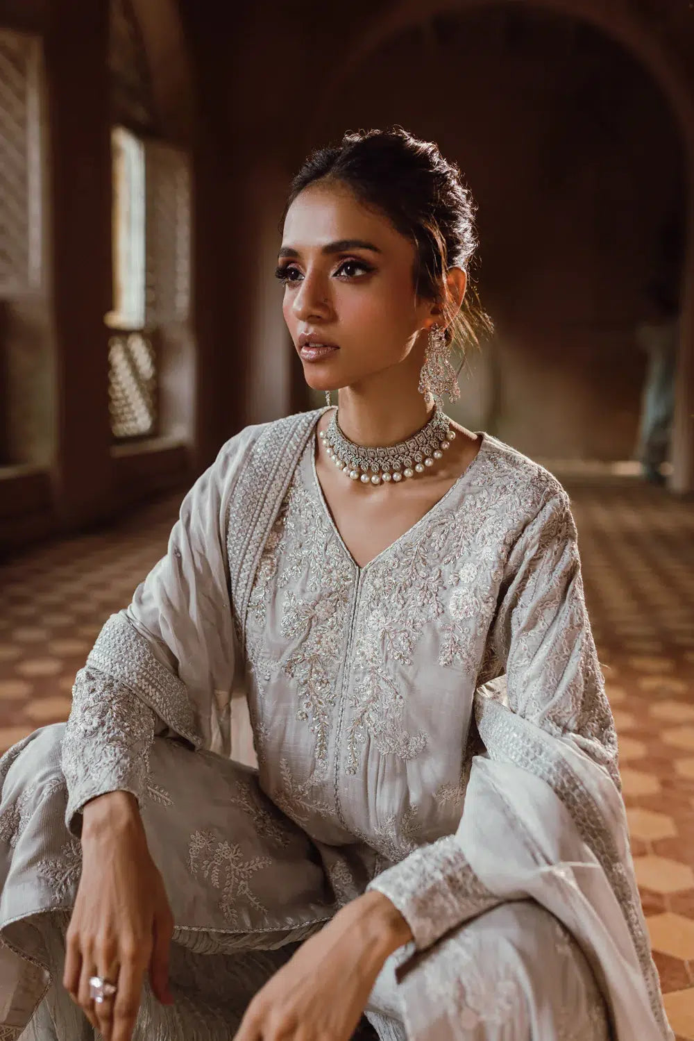 Azure | Embroidered Formals | Snowfall - by - Libasekhas UK - Registered Vendor of : Azure - 100% Original Designer Dresss