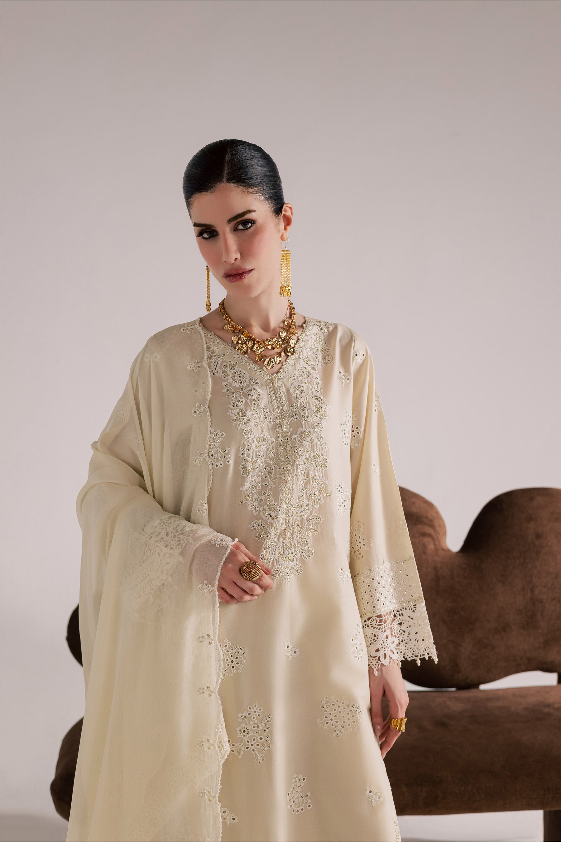 Batik | Festive Eid 26 | Soft Pearl - by Libasekhas - Registered Vendor of : Batik - 100% Original Designer Dress