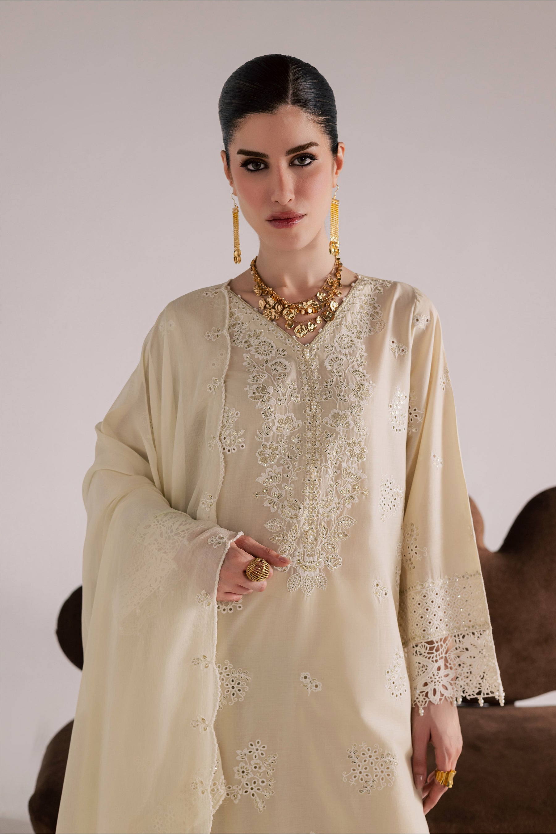 Batik | Festive Eid 26 | Soft Pearl - by Libasekhas - Registered Vendor of : Batik - 100% Original Designer Dress