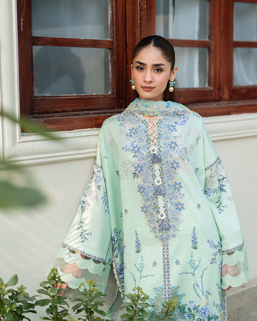 Roheenaz | Whispered Florals | Soft Meadow - by Libasekhas UK - Registered Vendor of : Roheenaz - 100% Original Designer Dress