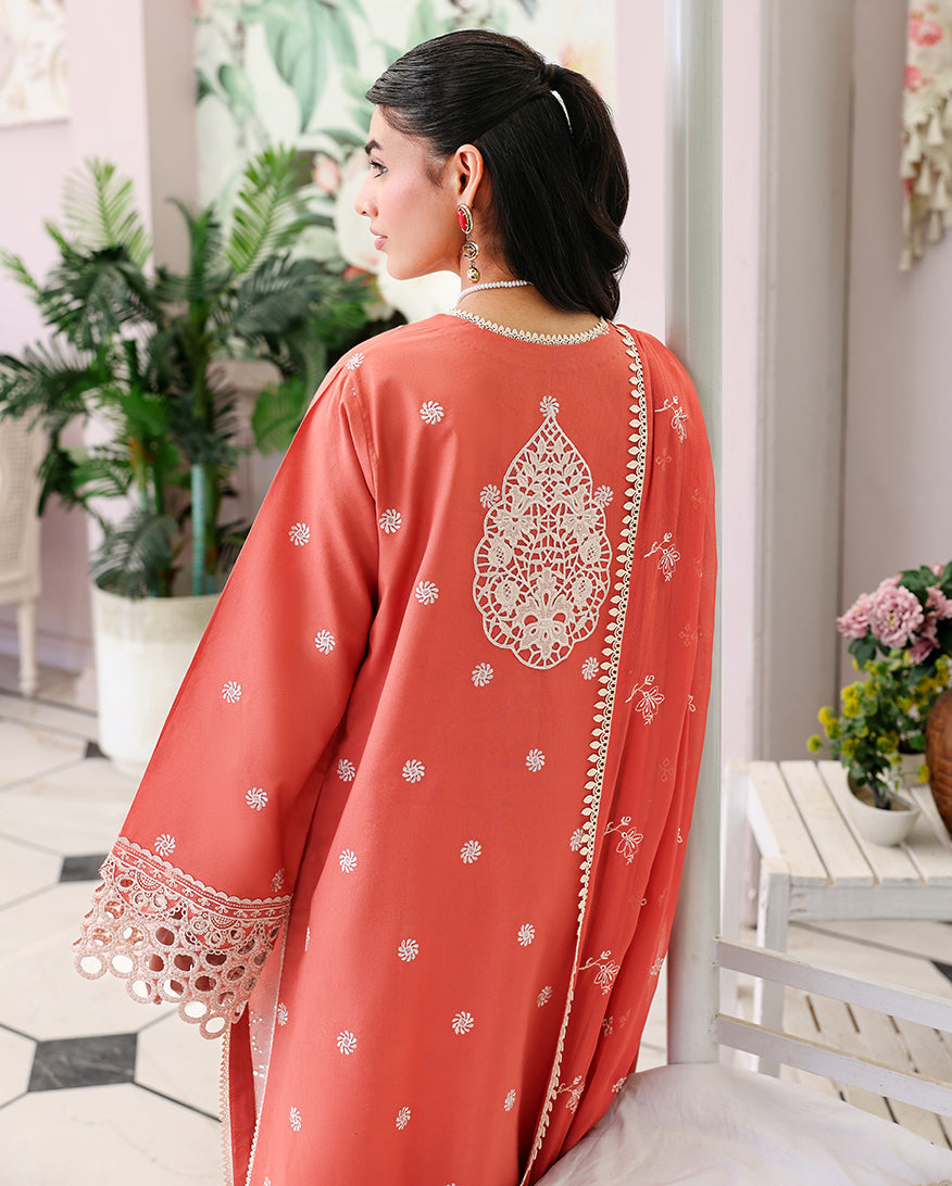 Roheenaz | Veil of Summer Chikankari | Soleil Blanc - by Libasekhas UK - Registered Vendor of : Roheenaz - 100% Original Designer Dress