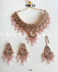 Solitaire Necklace - by - Libasekhas UK - Registered Vendor of : Zeesy - 100% Original Designer Dresss