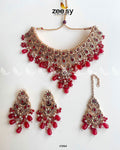 Solitaire Necklace - by - Libasekhas UK - Registered Vendor of : Zeesy - 100% Original Designer Dresss
