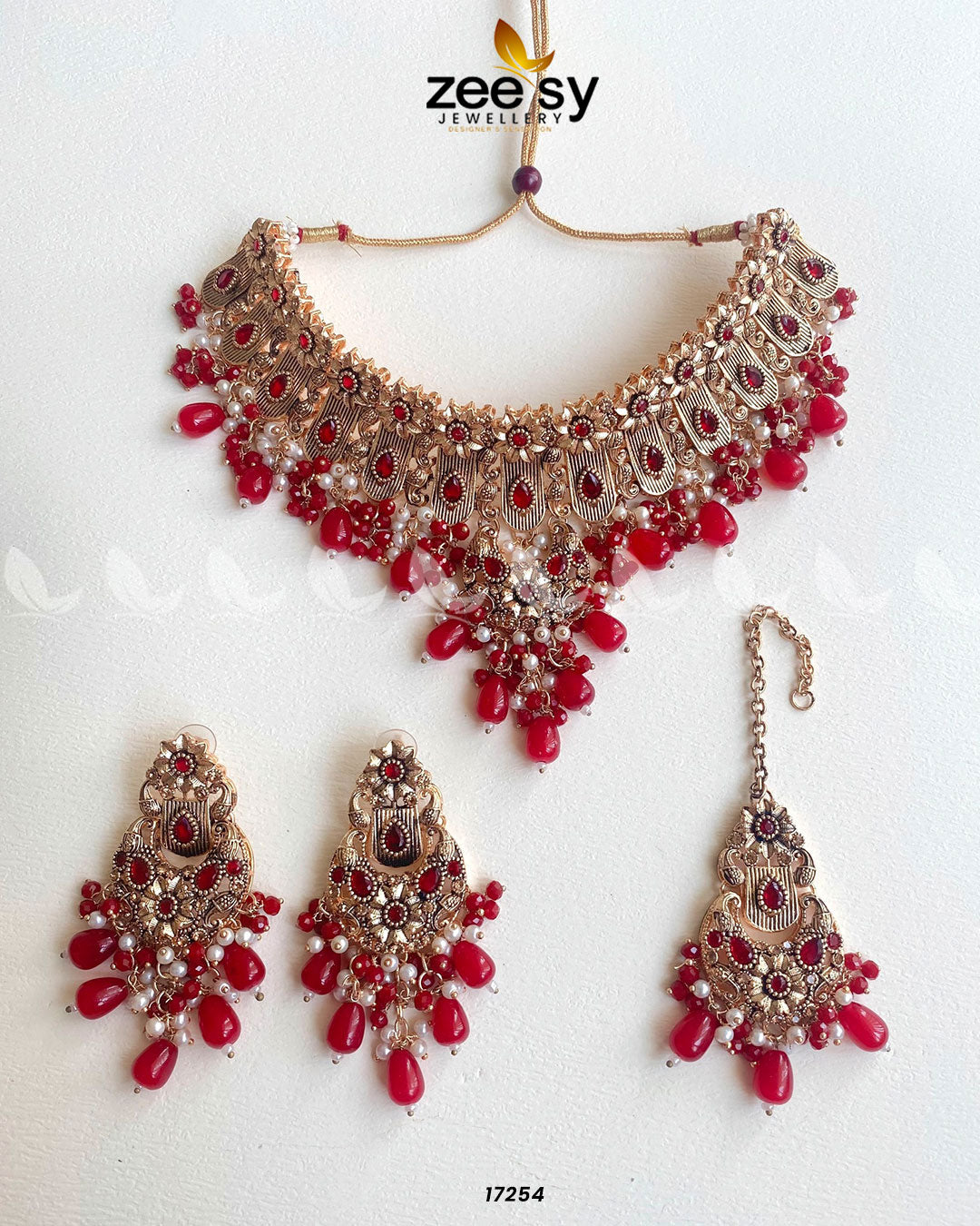 Solitaire Necklace - by - Libasekhas UK - Registered Vendor of : Zeesy - 100% Original Designer Dresss