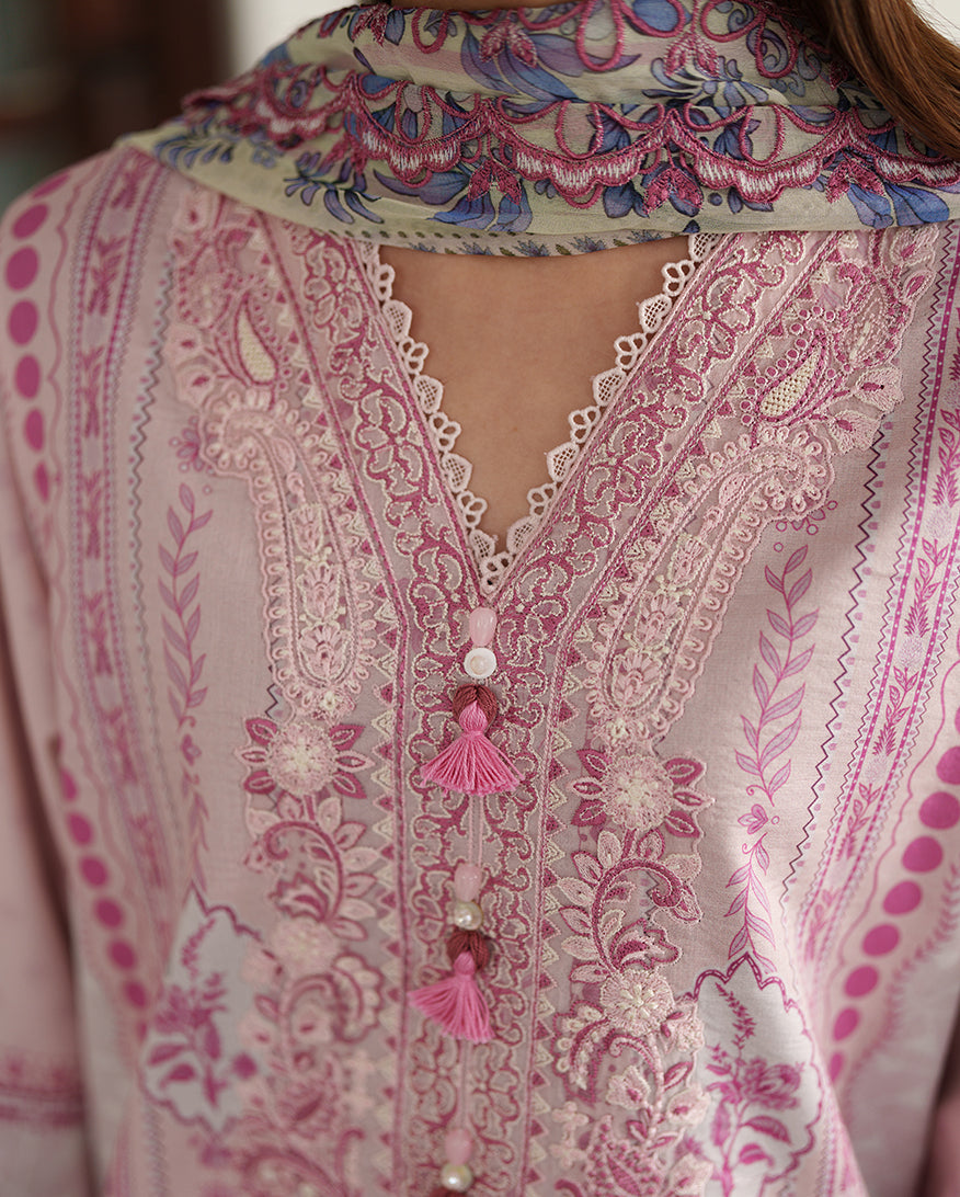 Roheenaz | Whispered Florals |Sorbet Bloom - by Libasekhas UK - Registered Vendor of : Roheenaz - 100% Original Designer Dress